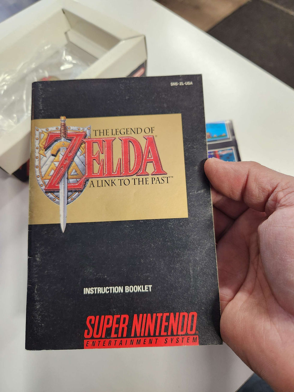 Thumbnail: SNES Legend of Zelda A Link to the Past (No Game) Mint