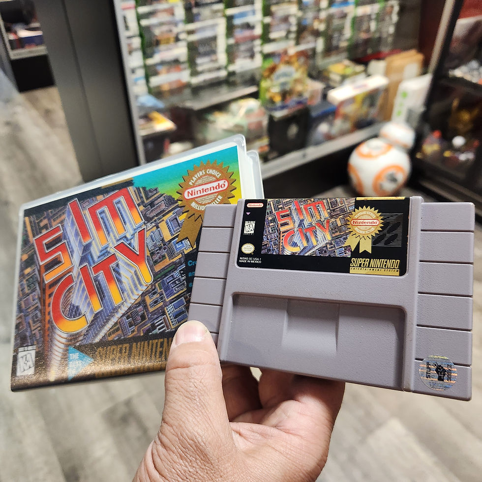 Thumbnail: SNES Sim City W/Box, Authentic Game (Pre-owned