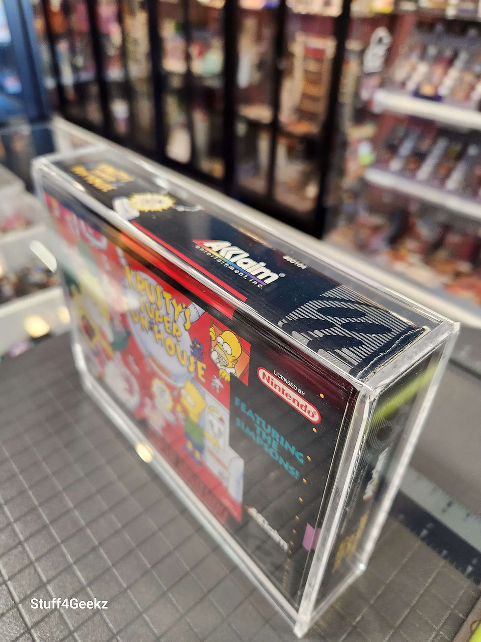Thumbnail: SNES Krusty's Super Fun House CIB W/Poster W/Acrylic MINT  (Pre-owned)