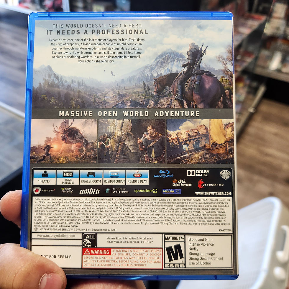 Thumbnail: PS4 The Witcher 3 Wild Hunt W/Sleeve (Pre-owned)