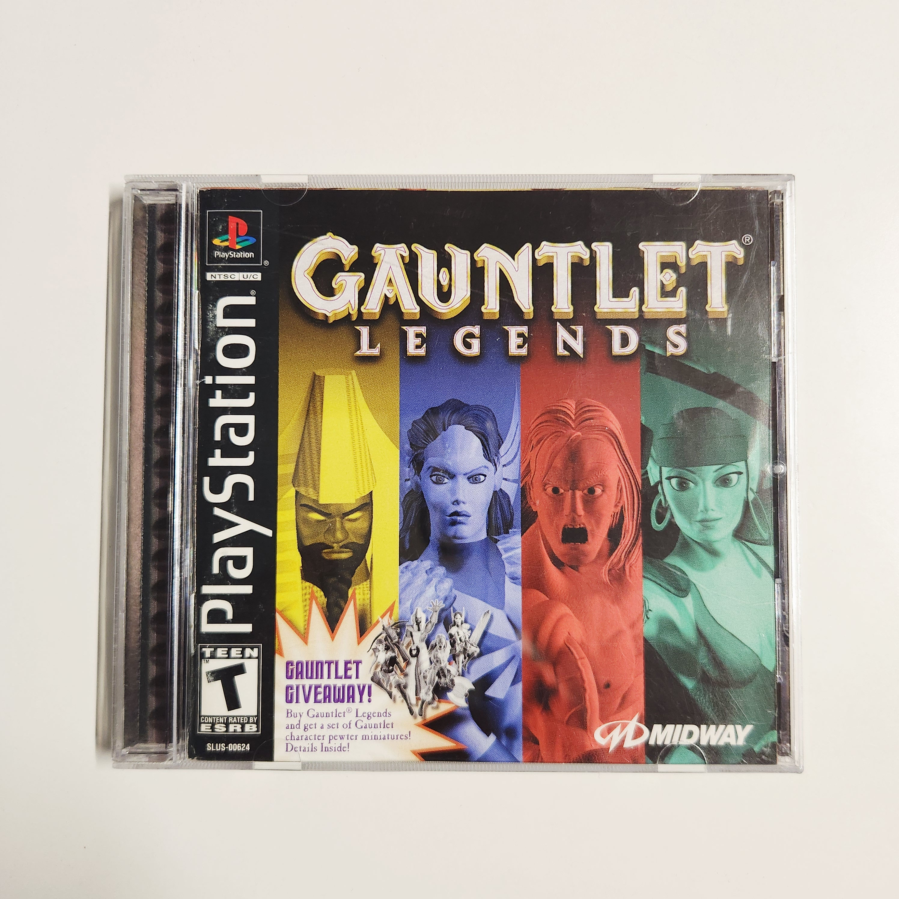 PS1 Gauntlet Legends (W/Registration Card) CIB - Tested & Working
