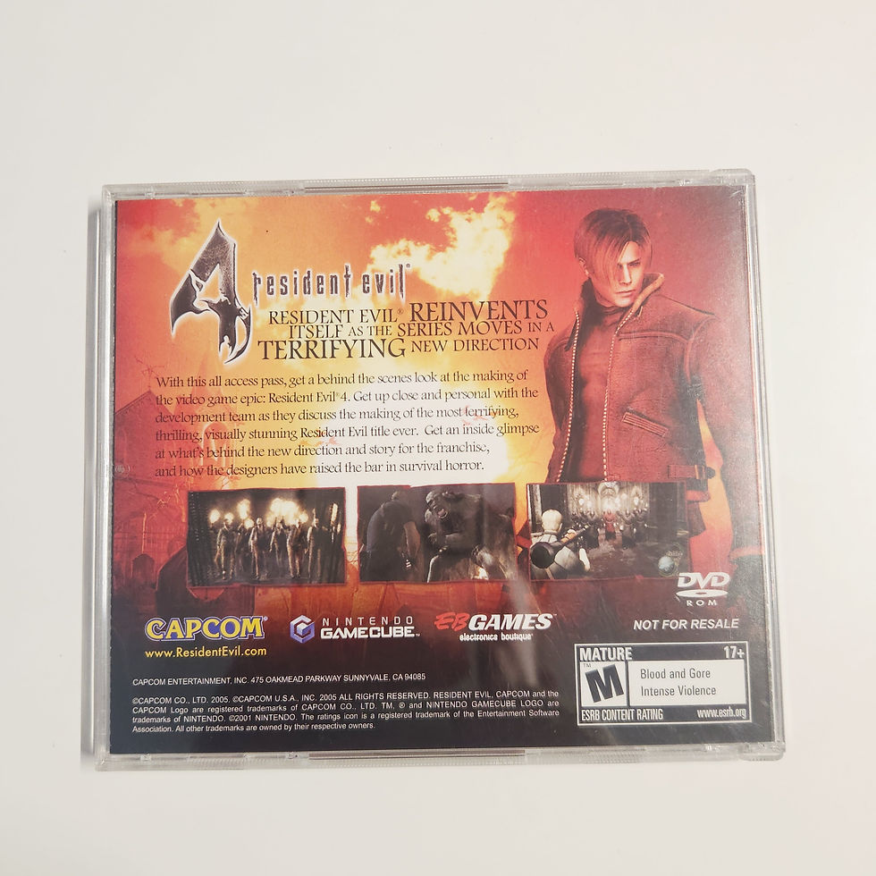Thumbnail: The Making Of Resident Evil 4 Promotional Promo DVD (Nintendo Gamecube, 2005)