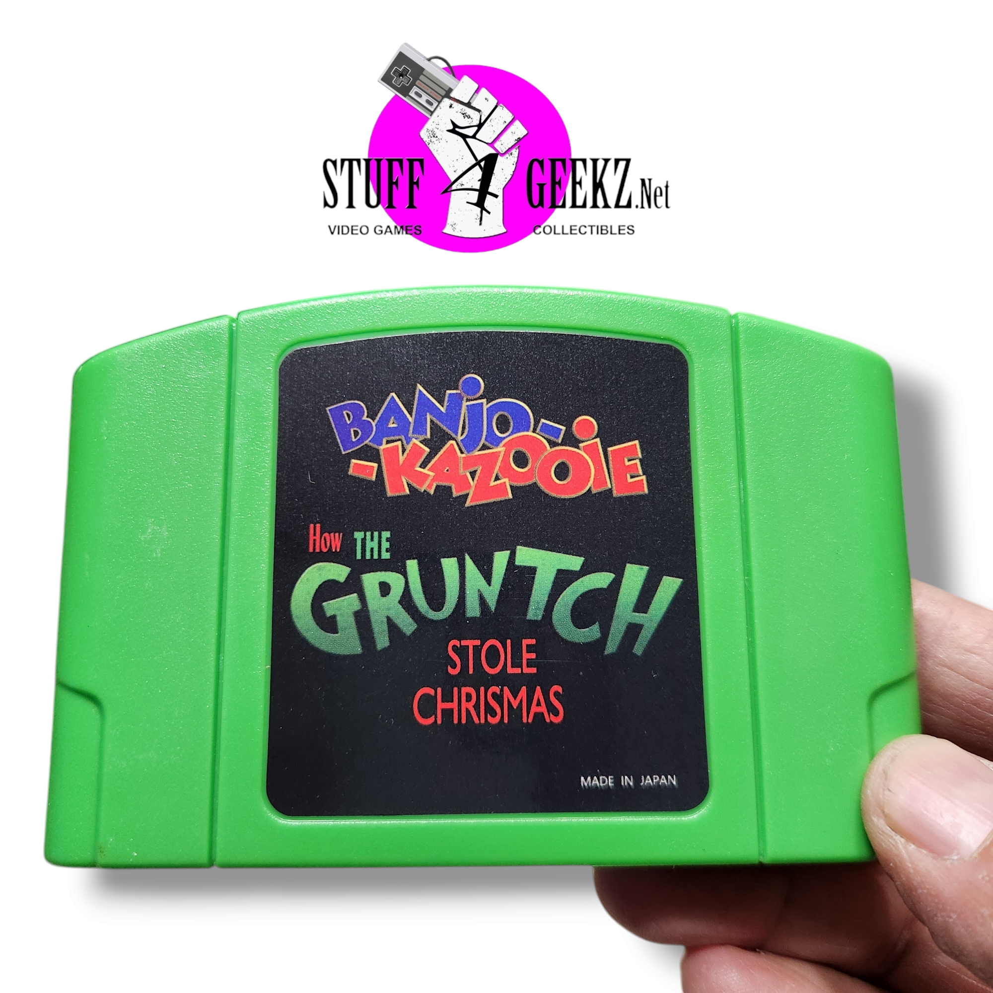 N64 Banjo Kazooie How the Gruntch Stole Christmas (Custom Cart)