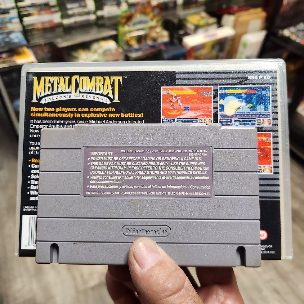 Thumbnail: SNES Metal Combat: Falcon's Revenge W/Box (Super Nintendo) Authentic, Tested