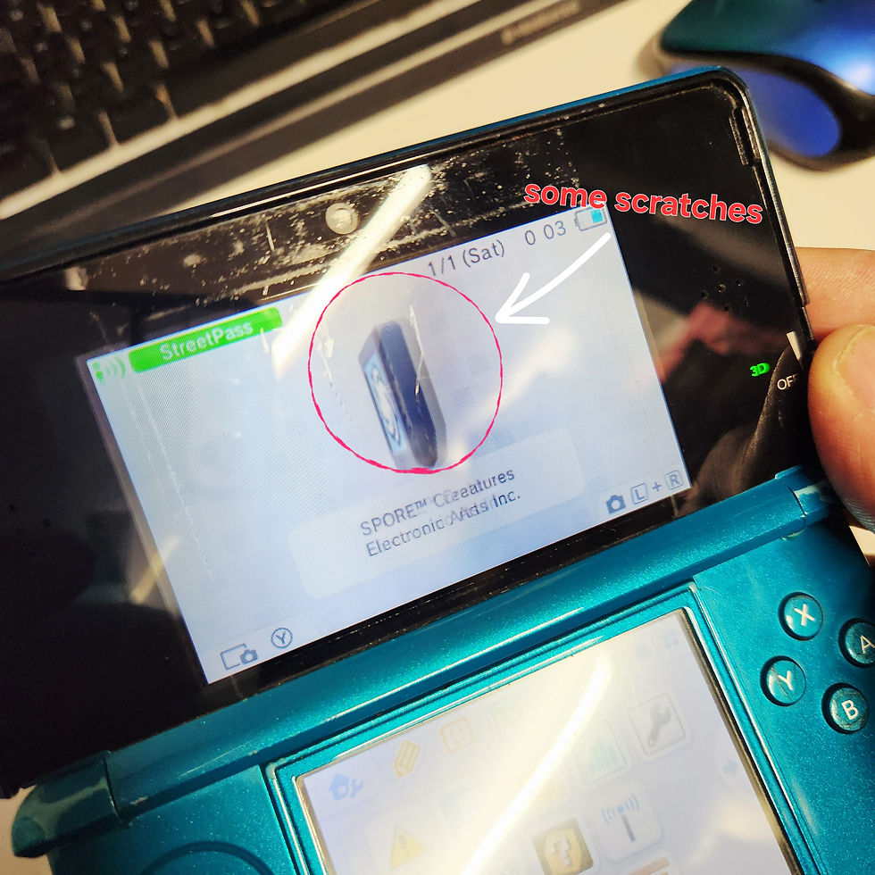 Thumbnail: Nintendo 3DS Original Aqua Blue CTR-001 Console - For Parts or Repair No Charger