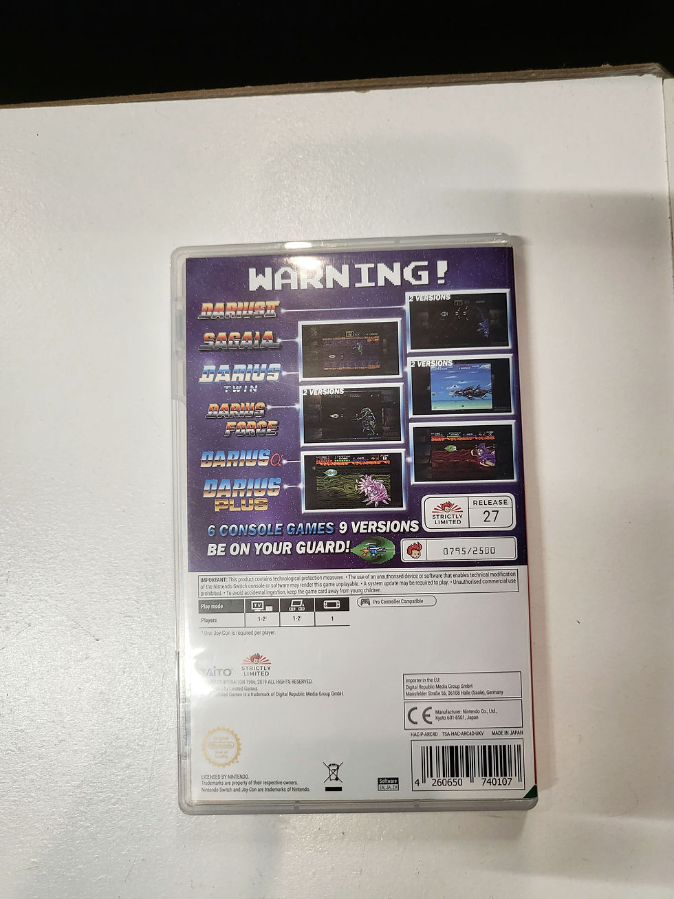 Thumbnail: Switch Darius Cozmic Collection Console Ver. (Pre-Owned)