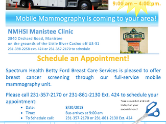 Mobile Mammography in Manistee