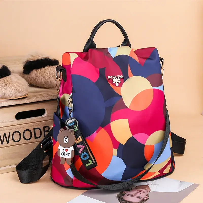 Women Backpack Fashion Oxford Cloth Shoulder Bags School Bags for Teenage Large