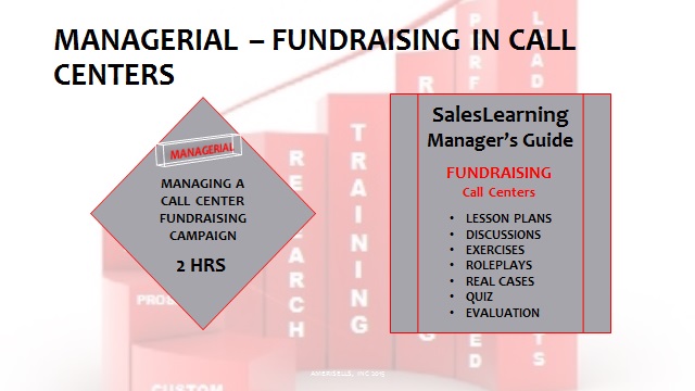 Managerial Fundraising In Call Centers