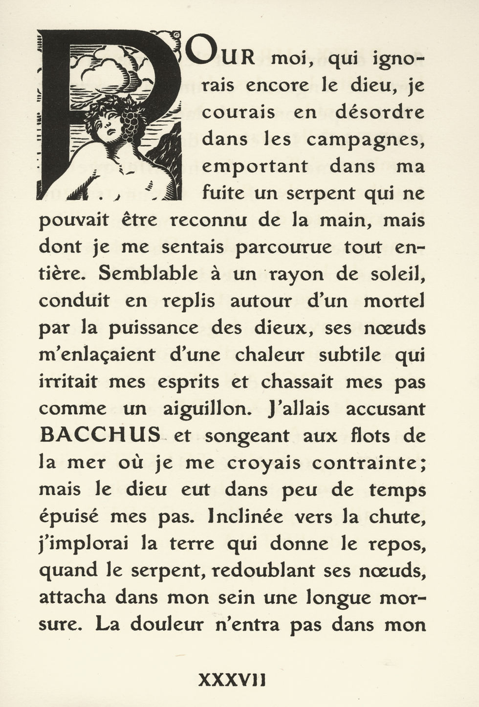 Miniature : Maurice de Guérin. Georges Baudin. La Bacchante (1921). 1/200 ex. Hollande