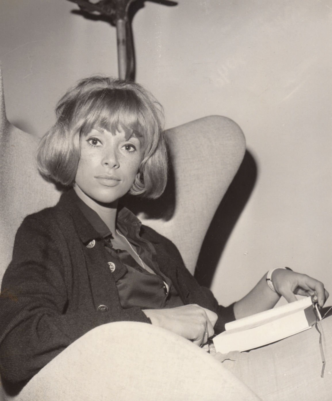 Mireille Darc, actrice de cinéma française. Photographie originale Keystone 1966