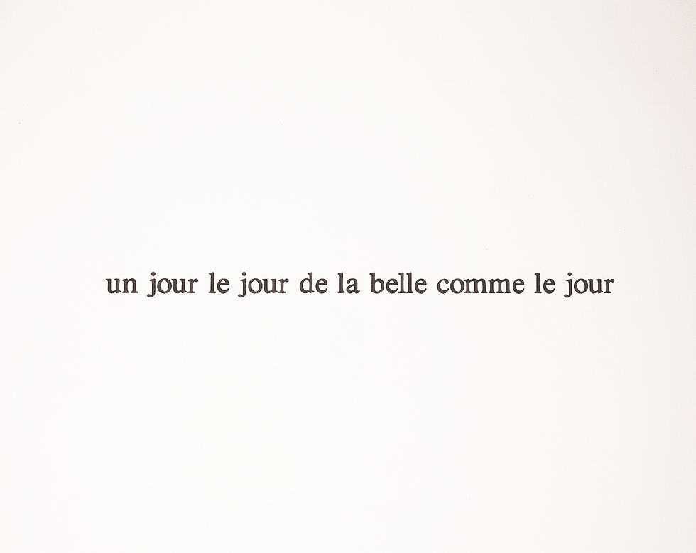 Miniature : Sir L. Un jour le jour de la belle comme le jour. 1977. 1/35. 6 lithographies.