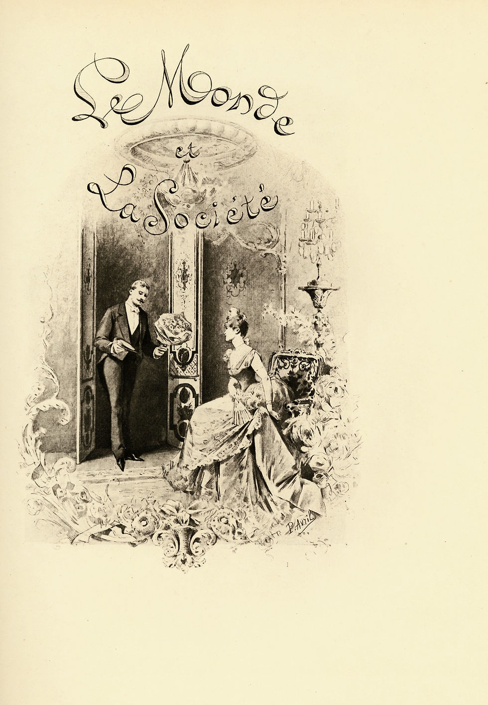 Miniature : Octave Uzanne | Paul Avril | Le Miroir du Monde (1888) | Reliure signée Carayon