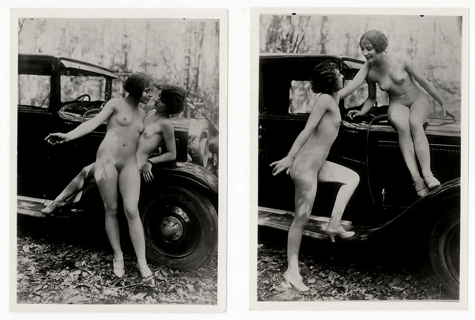 Miniature : 4 photographies argentiques érotiques | En voiture Simone ... (1930)