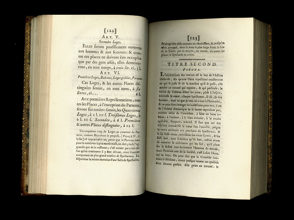 Miniature : Rétif de la Bretonne [Restif de la Bretone]. La Mimographe. Réforme du théâtre.