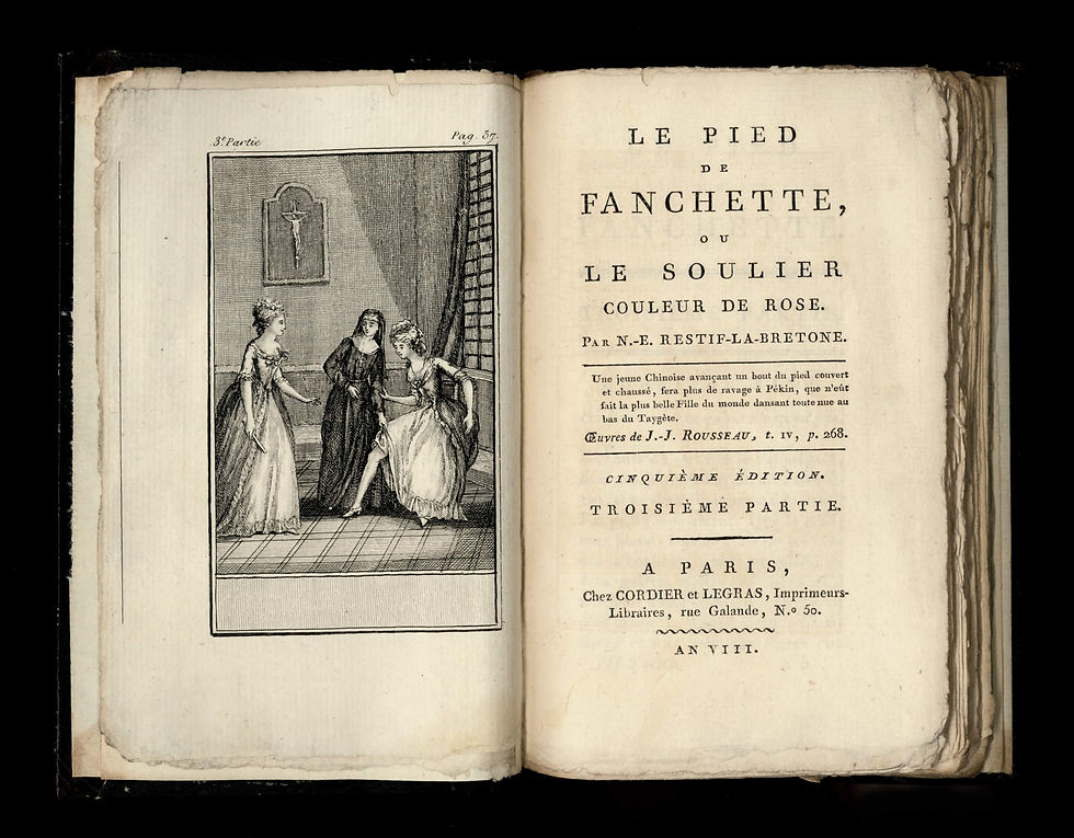 Miniature : Rétif de la Bretonne [Restif de la Bretone] Le Pied de Fanchette (an VIII, 1800)
