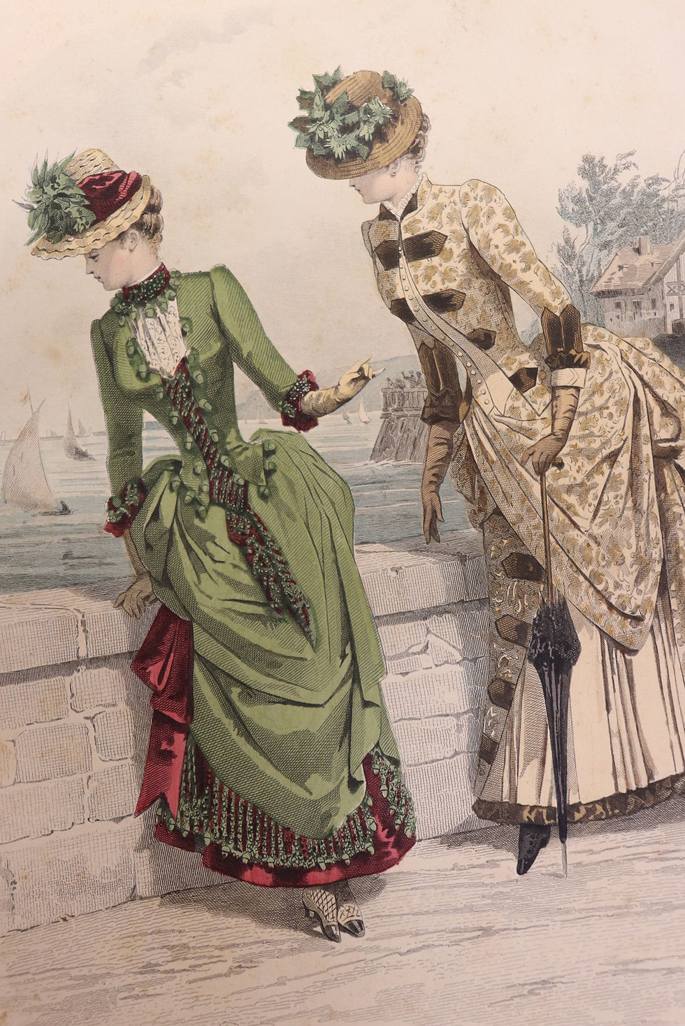 Miniature : Album de gravures de mode composé de 89 gravures dont 76 en couleurs. Rare