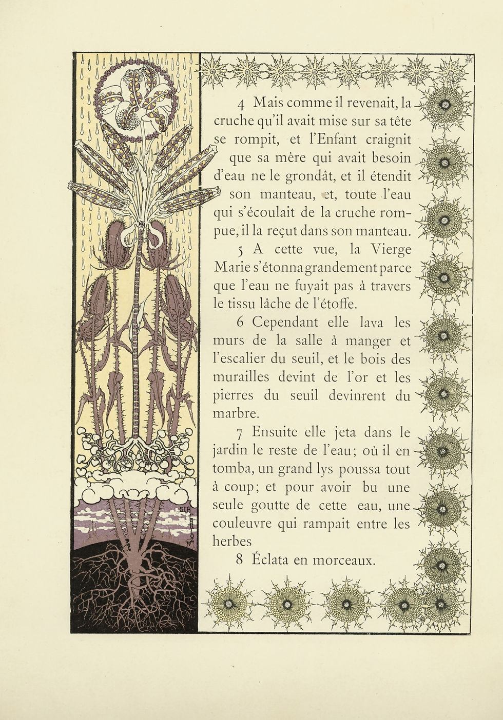 Miniature : 1894 Carloz Schwab Carlos Schwabe Catulle Mendès Évangile de l'enfance de J.-C.