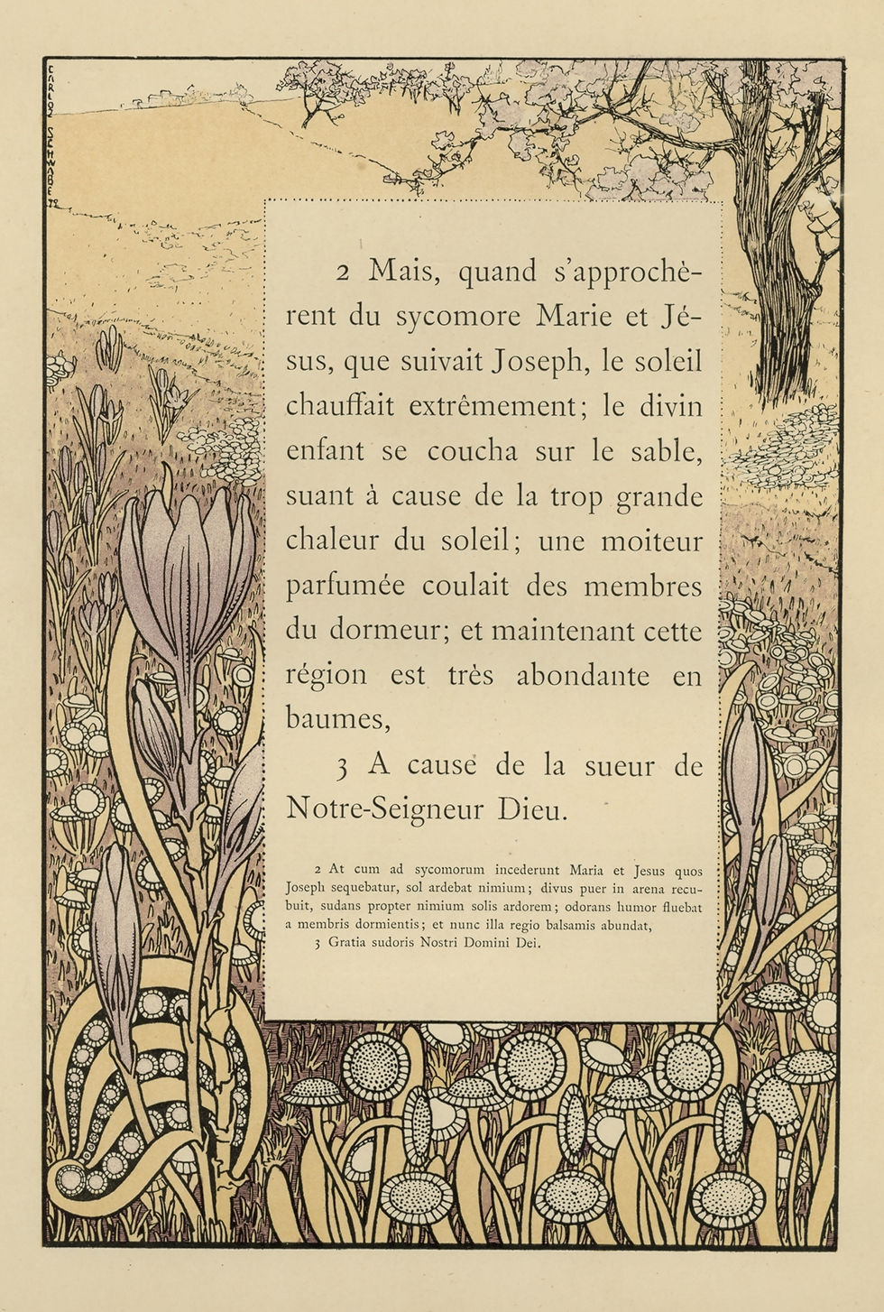 Miniature : 1894 Carloz Schwab Carlos Schwabe Catulle Mendès Évangile de l'enfance de J.-C.