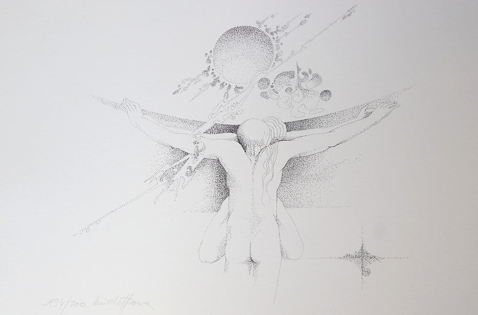 Miniature : Michel Roux. Dessins d'amour. 1975. 12 sérigraphies originales. 1/200 ex.