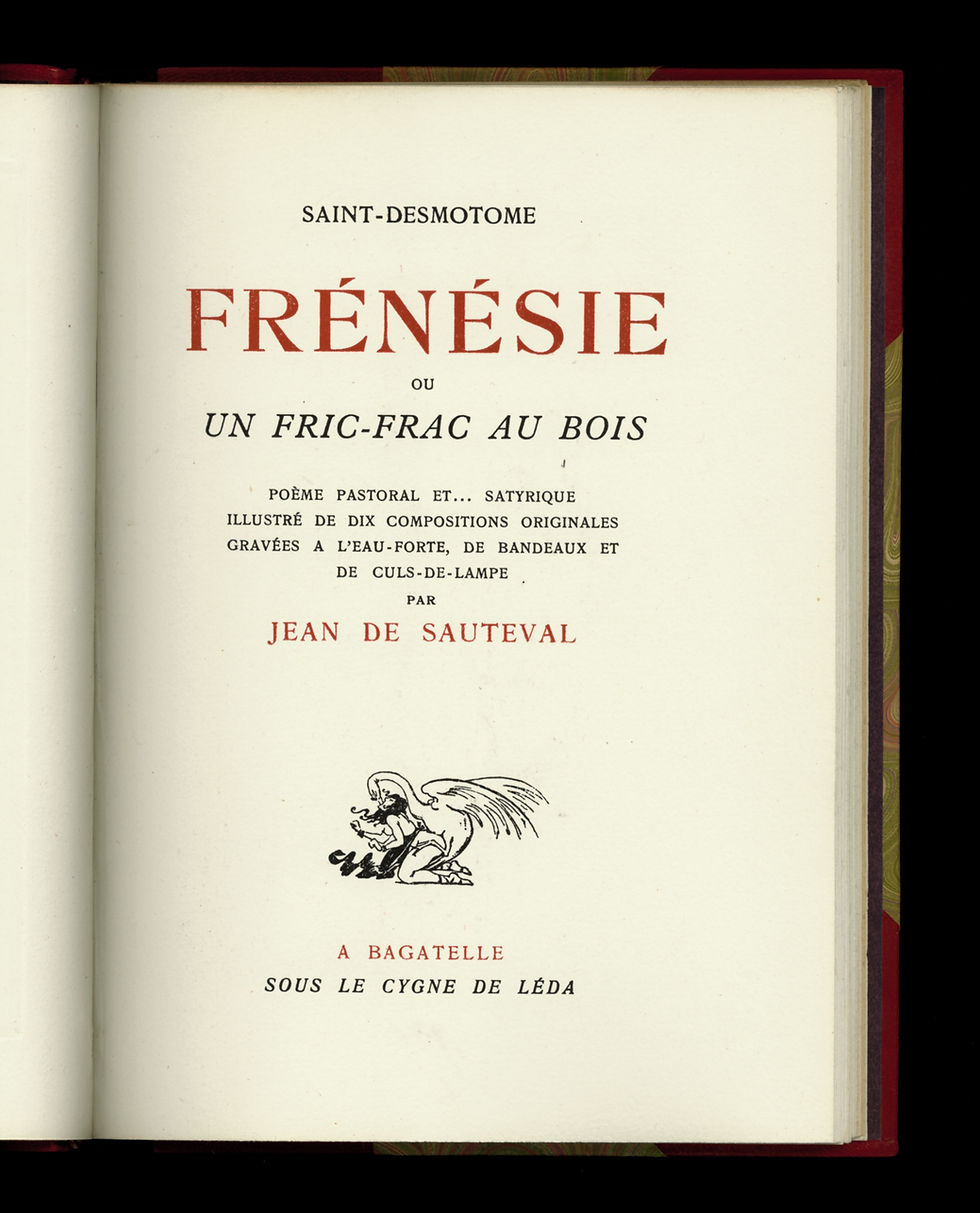 Frénésie ou un Fric-Frac au bois (1948) par Jean de Sauteval (Dr Morisot). 1/125