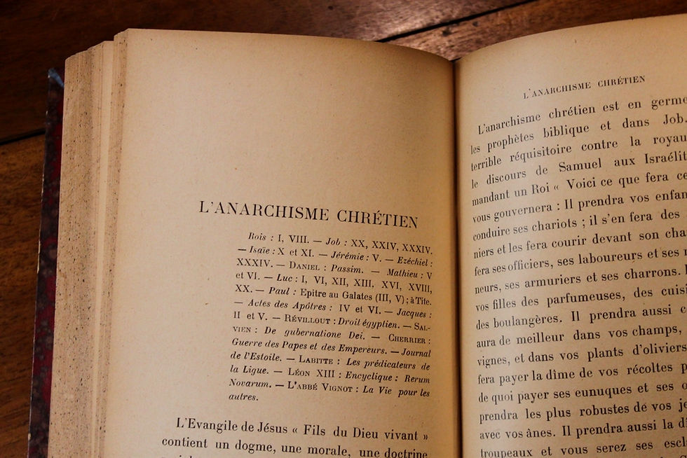 Miniature : Les Lettres de noblesse de l'Anarchie par A. Delacour (1899). Ex. Jules Bois