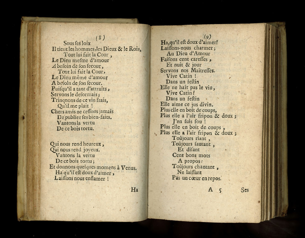 Miniature : 1690-1691 | Chansons nouvelles et airs de cour nouveau recueil | Très rare