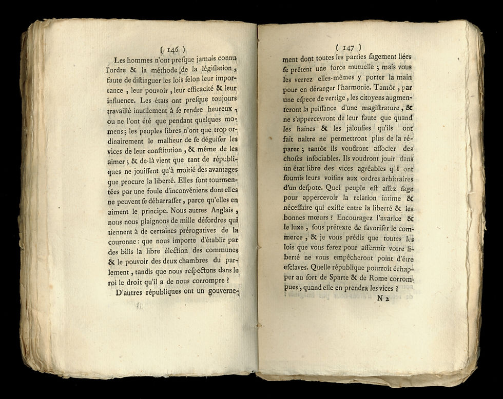 Miniature : Des droits et des devoirs du citoyen. Par M. l'Abbé de Mably (1789). Révolution.