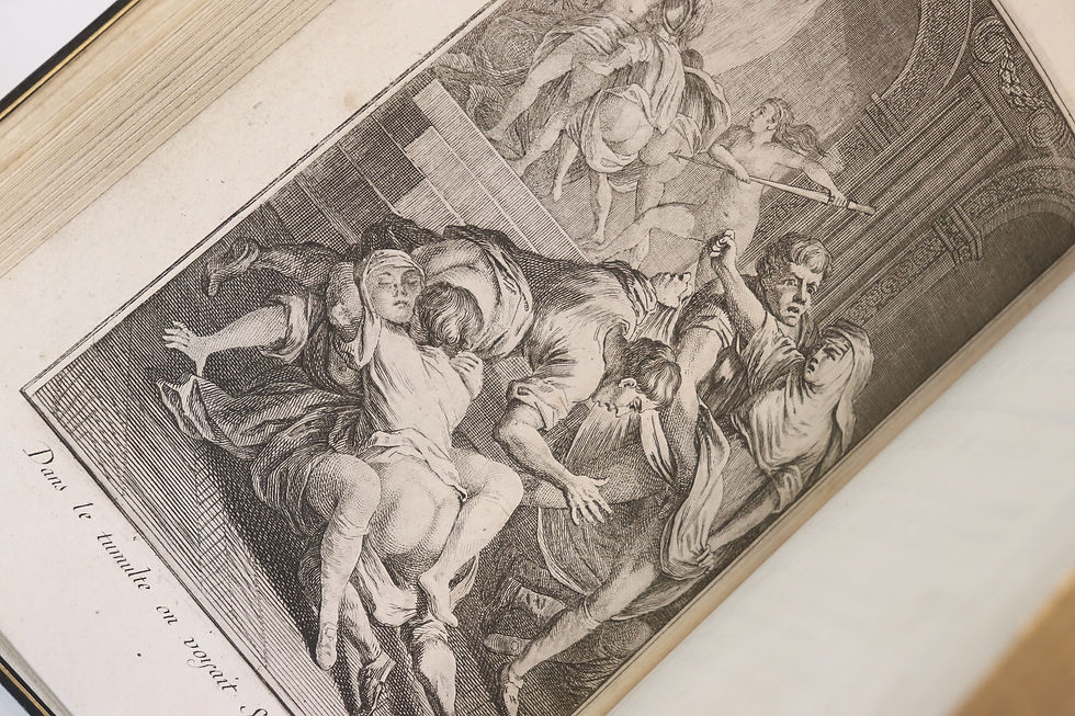 Miniature : Voltaire. La Pucelle en 21 chants (1775). Figures libres. Reliure de Muller.