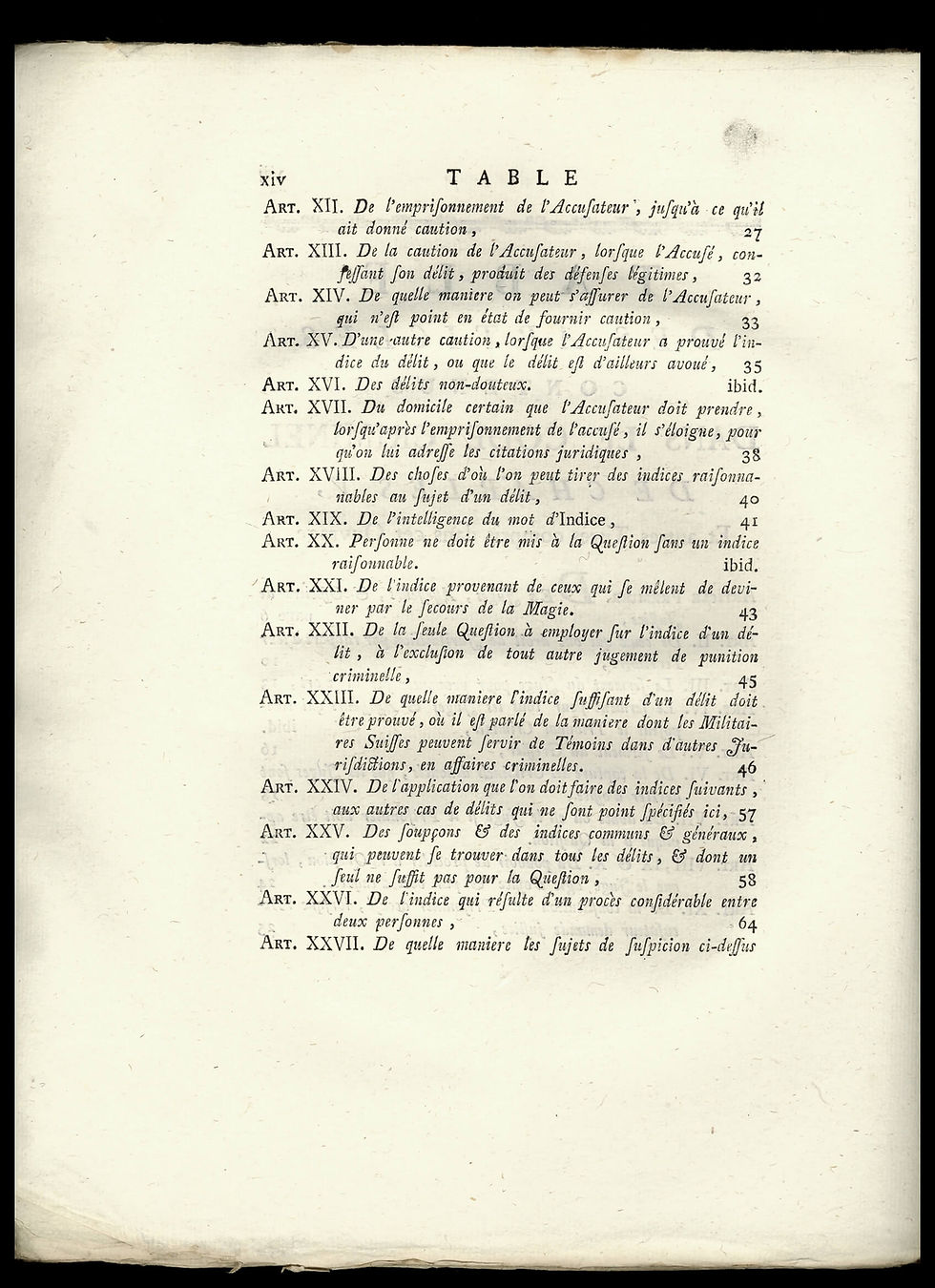 Miniature : Le Code Criminel de l'Empereur Charles Quint dit La Caroline. Edition de 1779