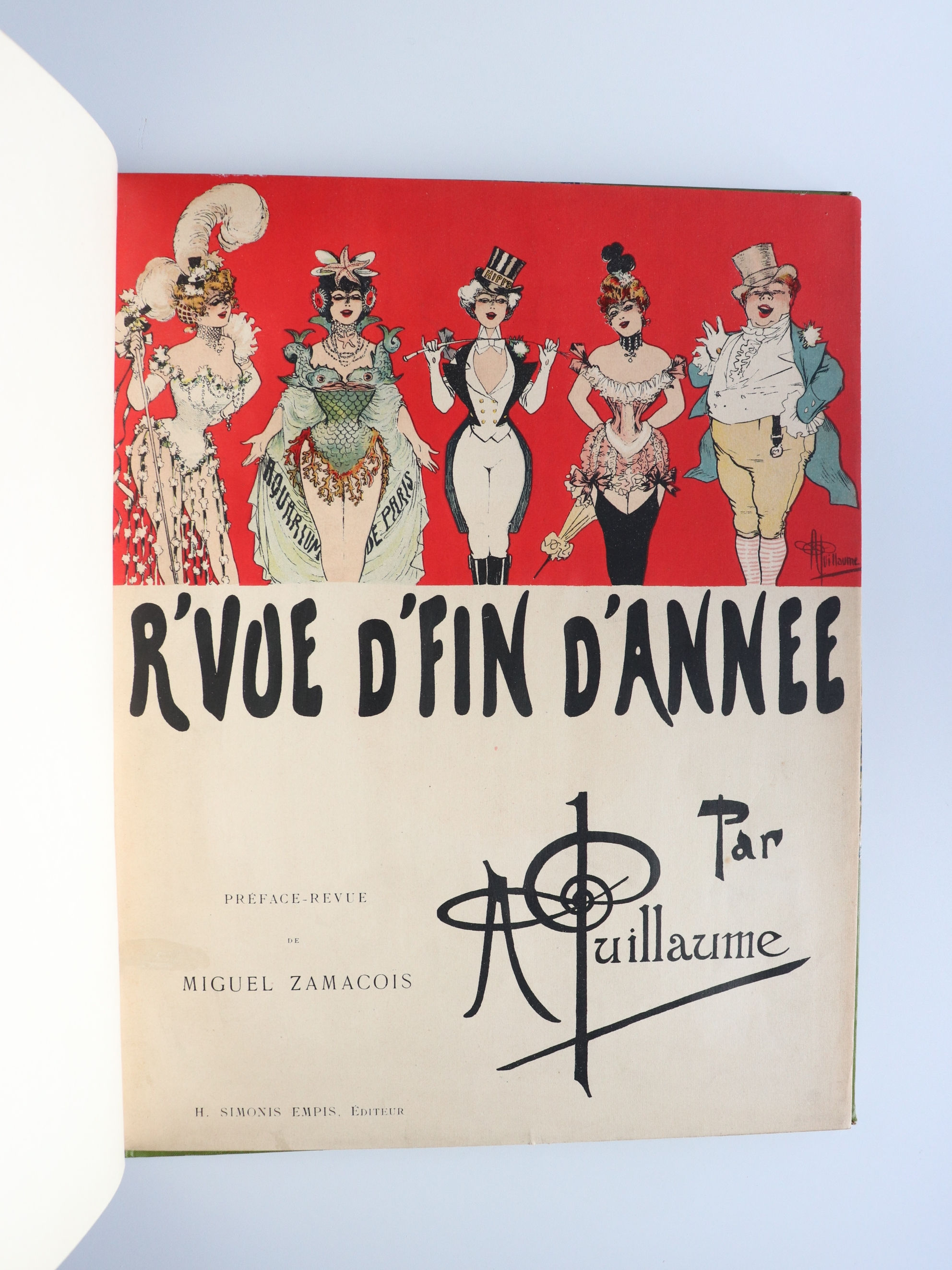 Albert Guillaume. Album de 30 planches. R'vue d'fin d'année (1899). 1/20 Japon