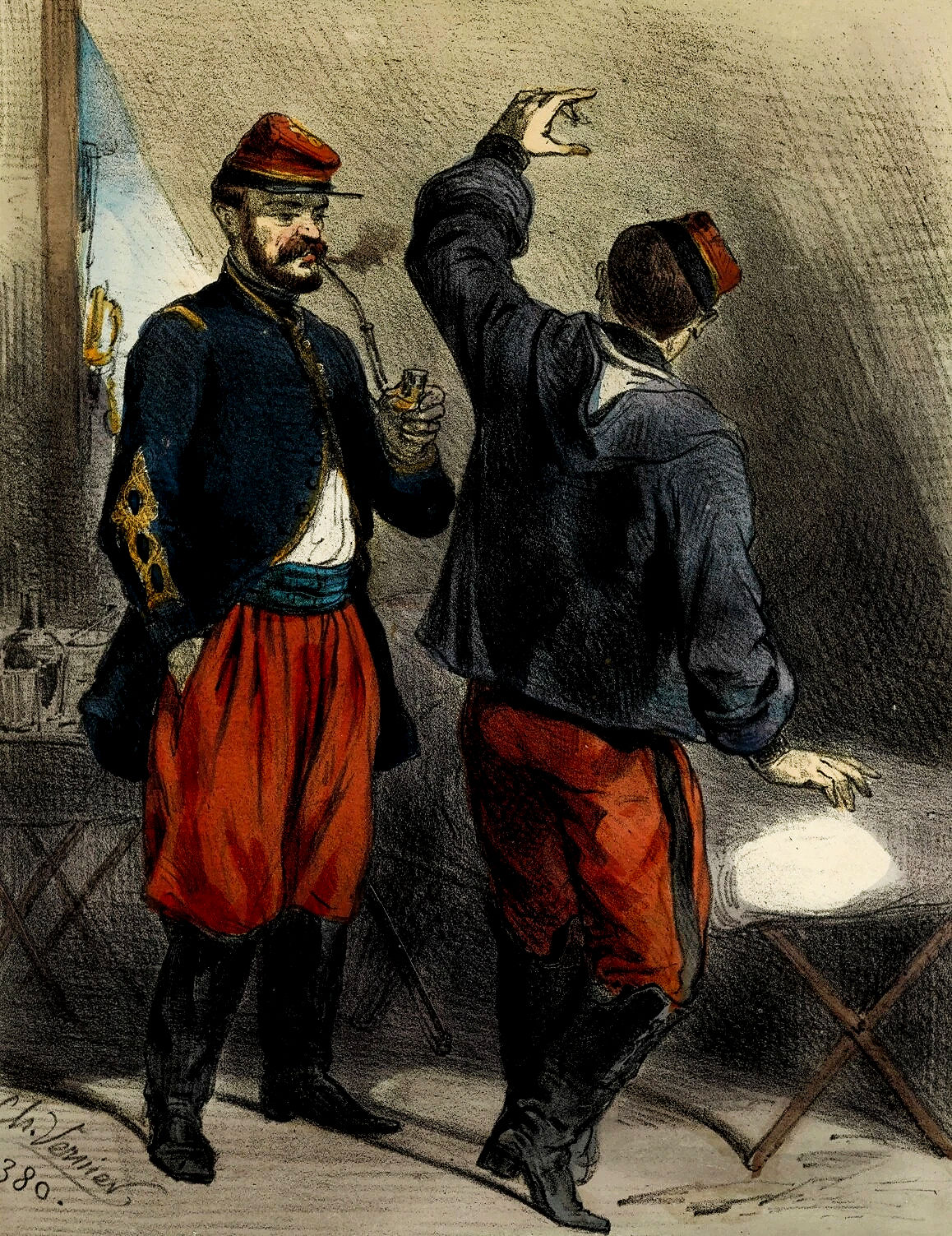 1858 1862 | Charles Vernier Caricature politique lithographie originale