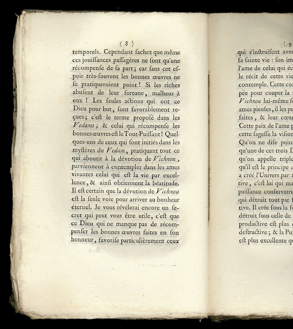Miniature : Bagavadam ou Doctrine divine, ouvrage indien, etc. : sur l'Etre Suprême (1788)