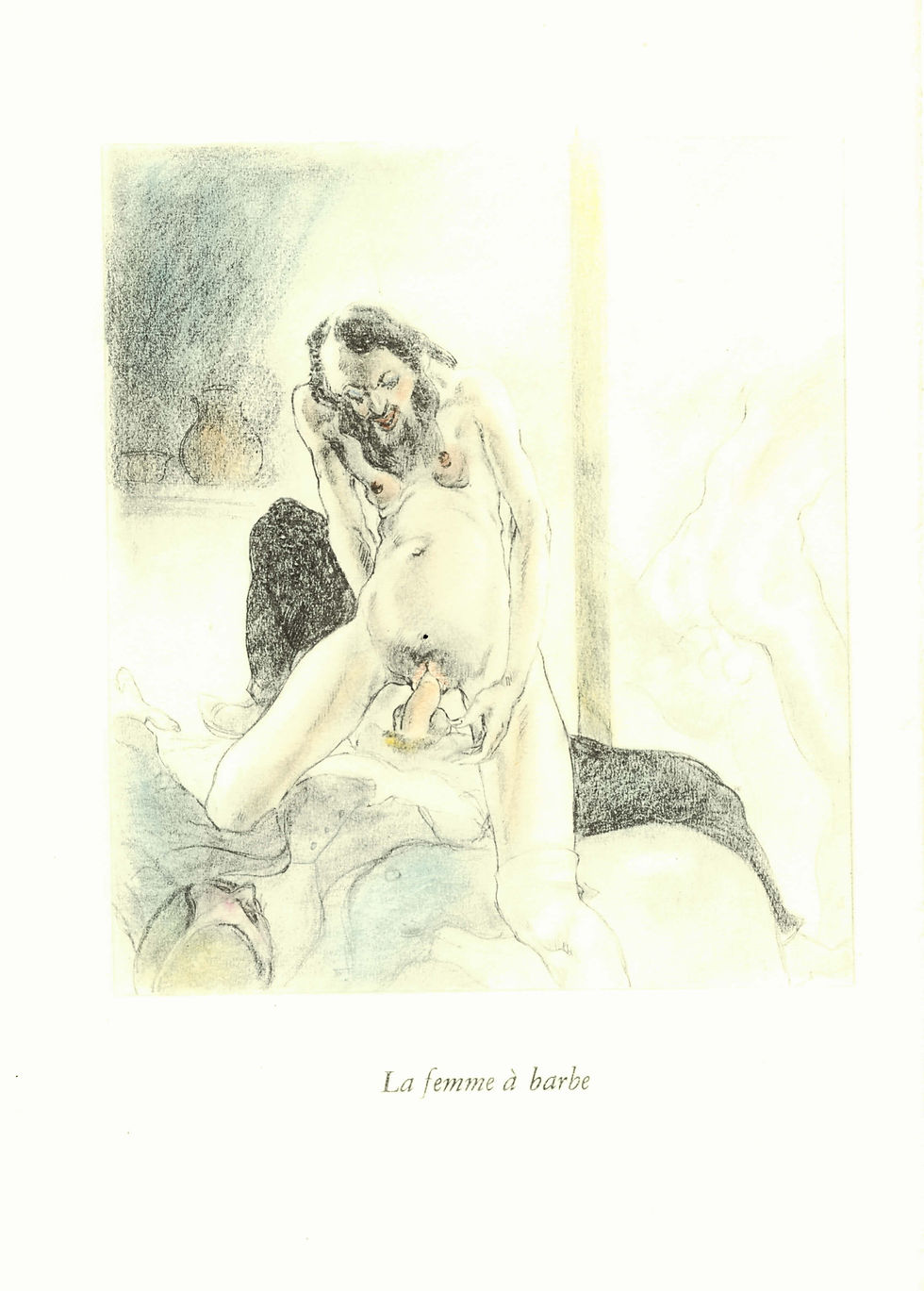 Miniature : Le Filles de Loth et autres poésies érotiques (1933) avec 12 estampes coloriées