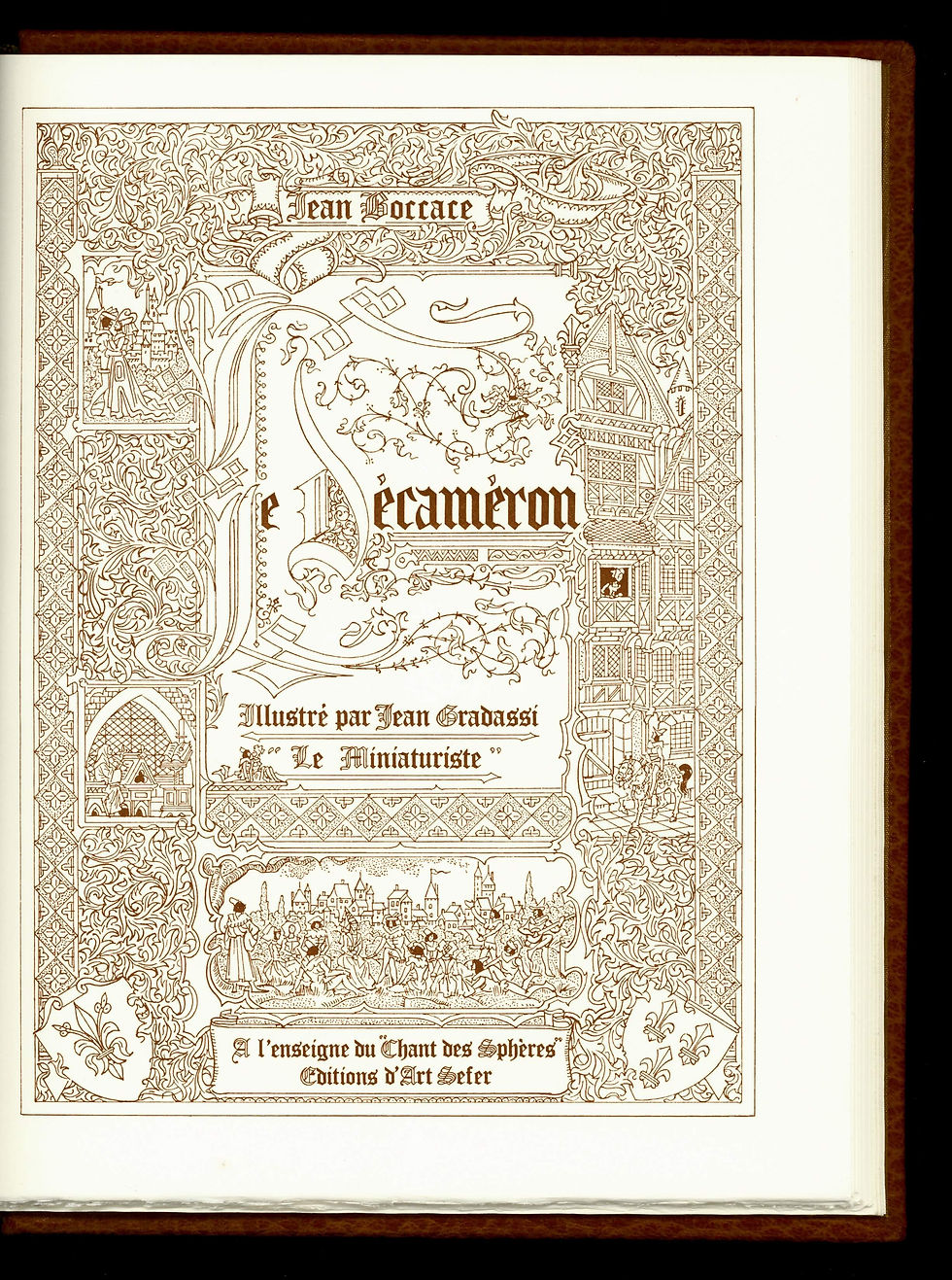 Miniature : Boccace | Jean Gradassi | Le Décaméron | Editions d'Art Sefer (Nice), 1978