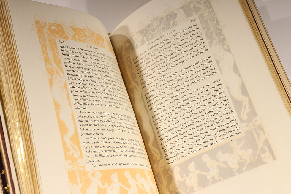 Miniature : 1890 | Stendhal | L'Abbesse de Castro | Splendide exemplaire Angelo Mariani