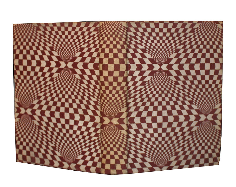 L'Âme nue d'Edmond Haraucourt (1885). Exemplaire sur Hollande. Reliure "Op Art"