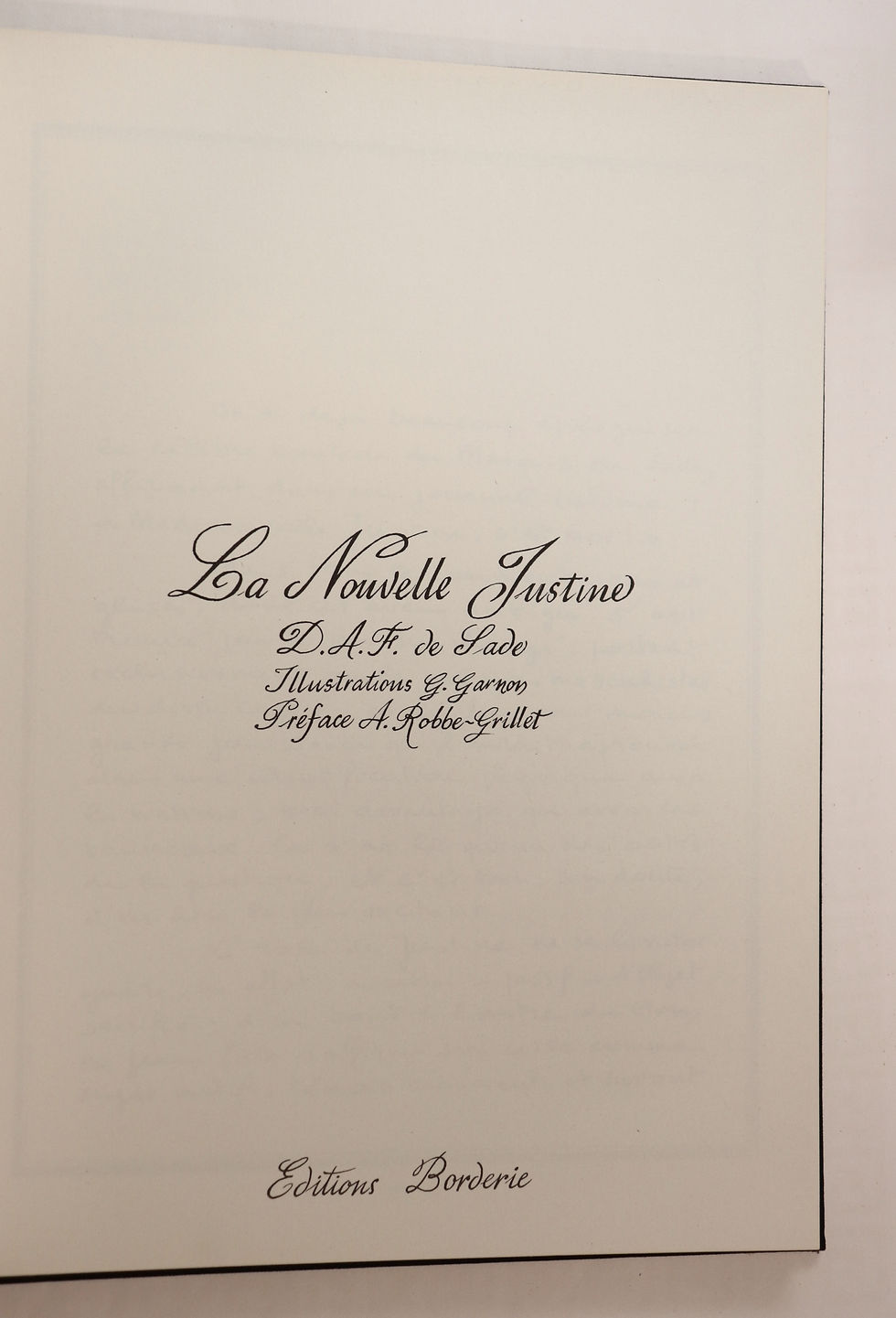Miniature : La Nouvelle Justine par le Marquis de Sade. Illustrations de G. Garnon