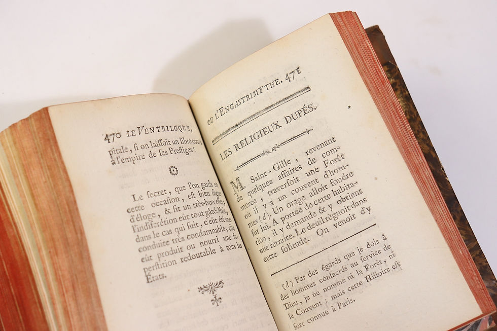Miniature : De La Chapelle | Le Ventriloque ou l'Engastrimythe (1772) | Rare EO