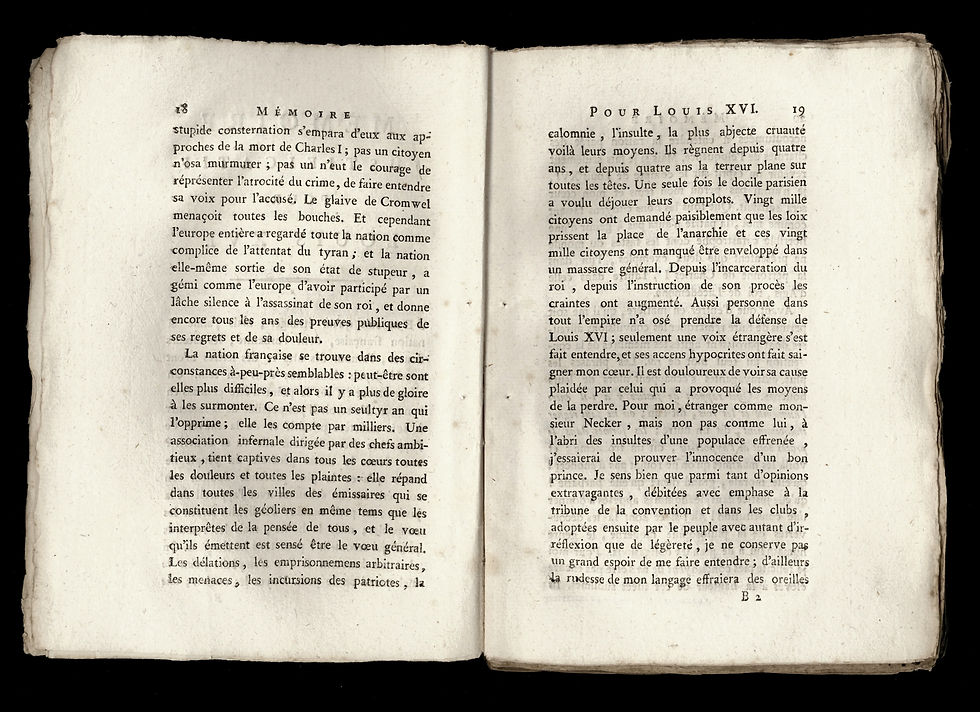 Miniature : Dugour | Mémoire justificatif pour Louis XVI, roi des français (1793). EO