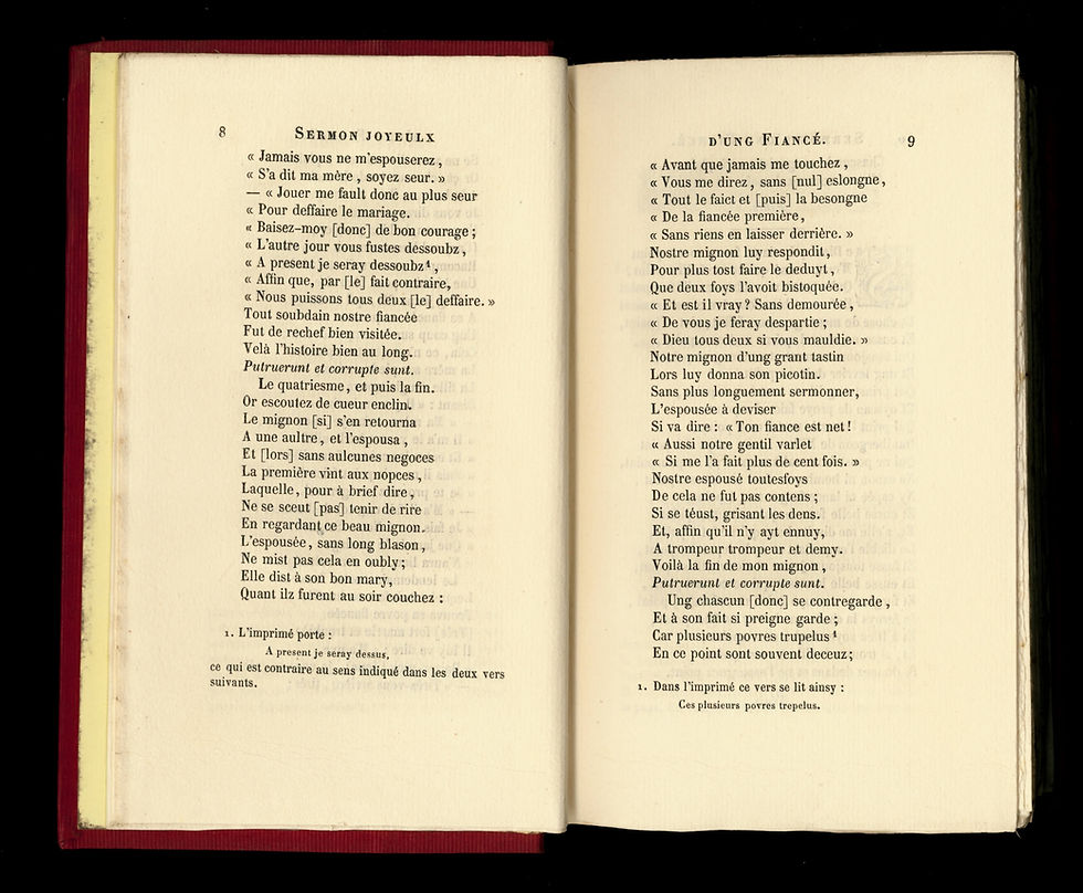 Miniature : Recueil de Poésies Françaises des XVe et XVe siècles (1855-1878). 13 volumes.