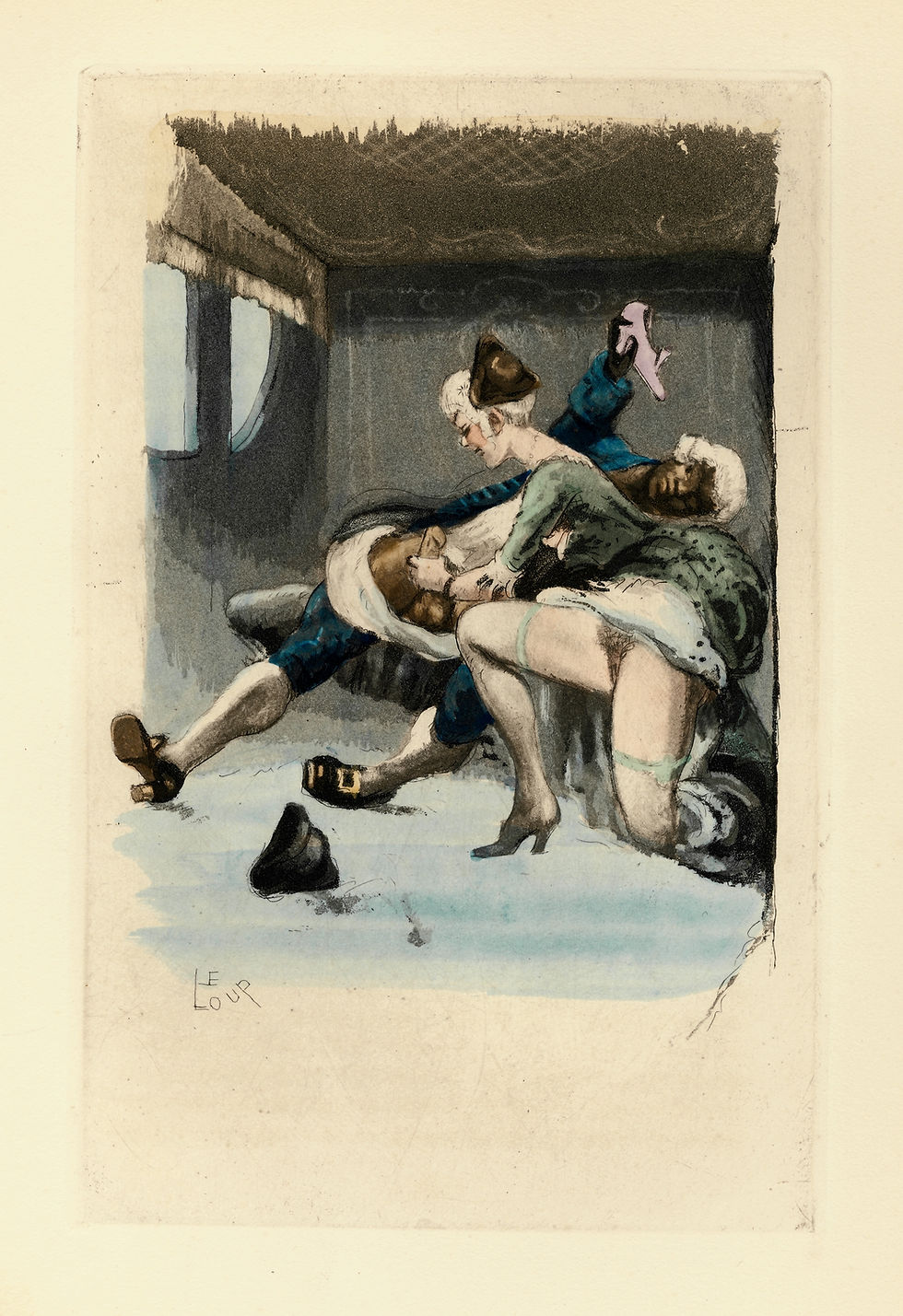 Miniature : [1798] 1929 | L'Anti-Justine de Restif de La Bretonne | avec 12 aquatintes