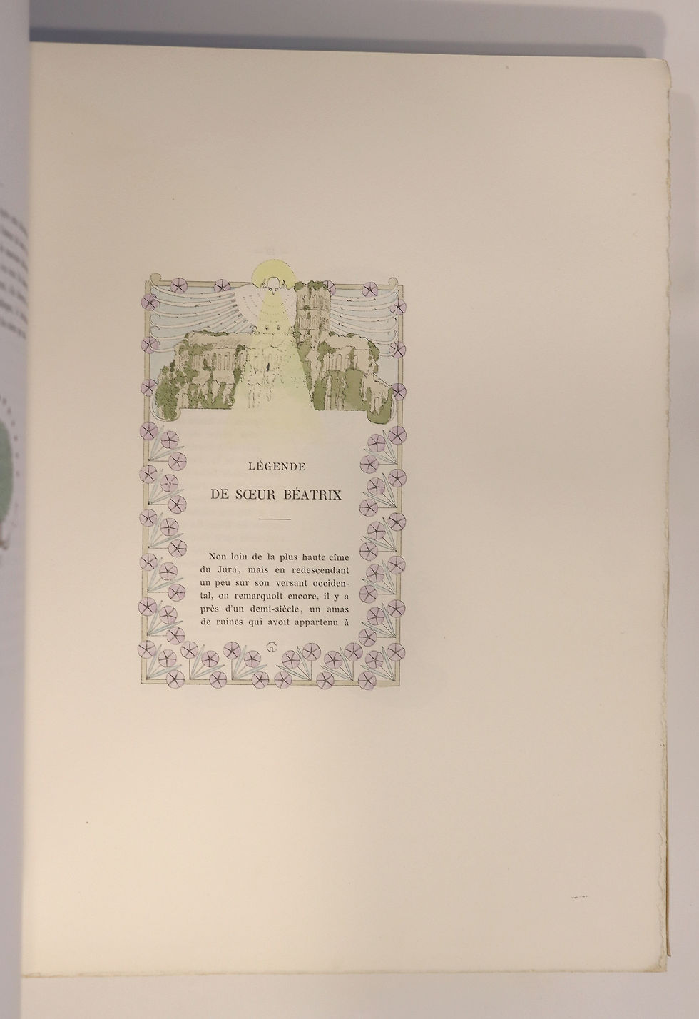 Miniature : Charles Nodier. Henri Caruchet. La Légende de Sœur Béatrix (1903). 1/10 ex.