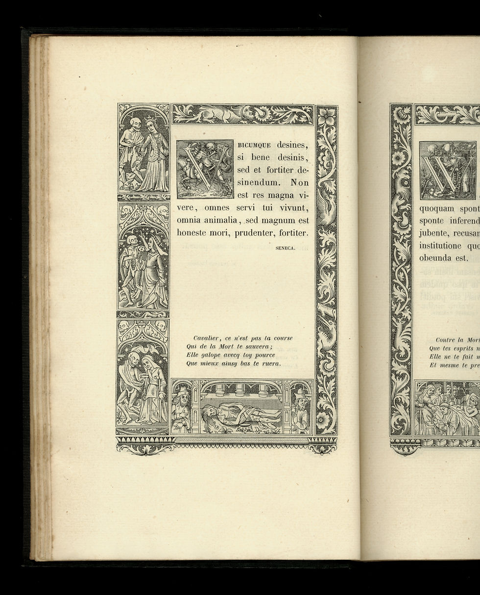 Miniature : 1856 | L'Alphabet de la Mort de Hans Holbein (XVIe) Edition Edwin Tross | Bel ex