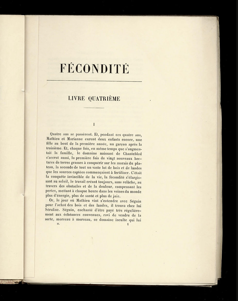 Miniature : Fécondité par Emile Zola (1899). 1 des 50 exemplaires sur Japon