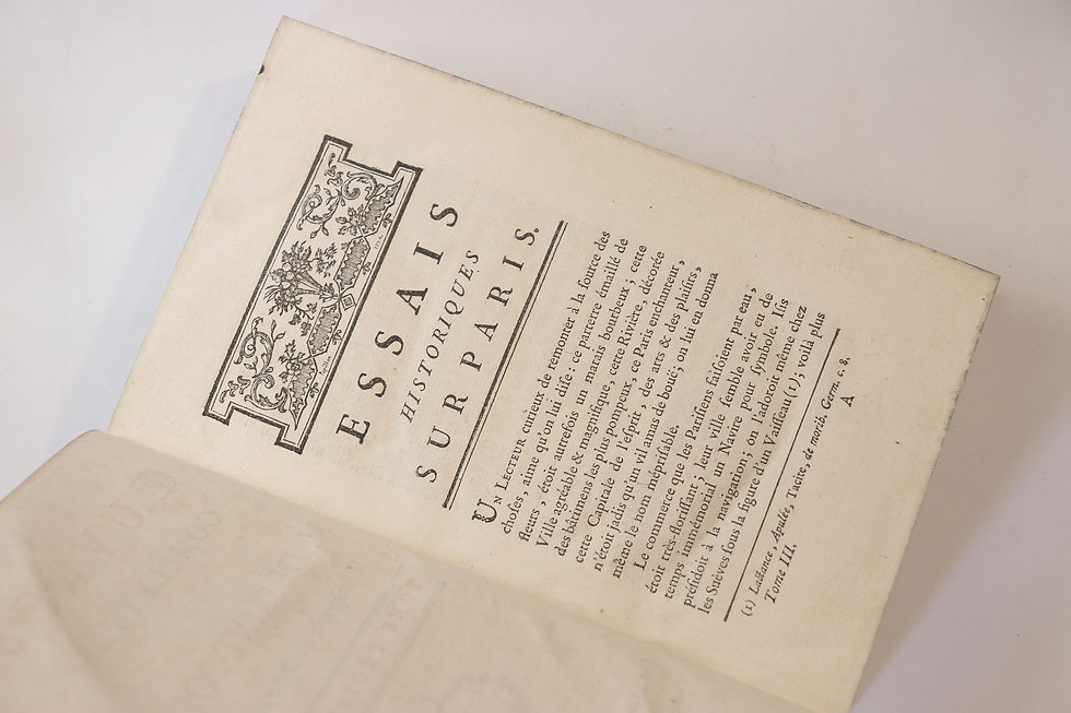 Miniature : Poullain de Saint-Foix. Œuvres complètes (1778). Bel exemplaire relié en veau