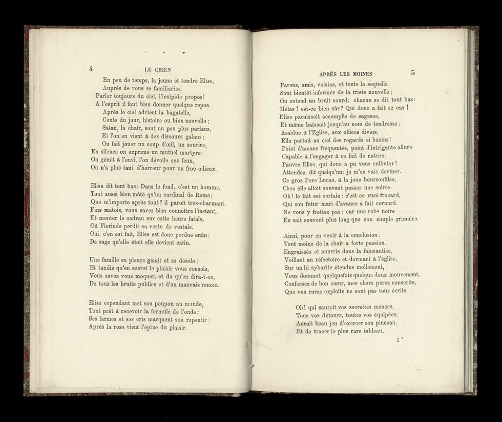 Miniature : Mirabeau. Le Chien après les Moines. Satire anticléricale. (1782). 96 ex. (1869)