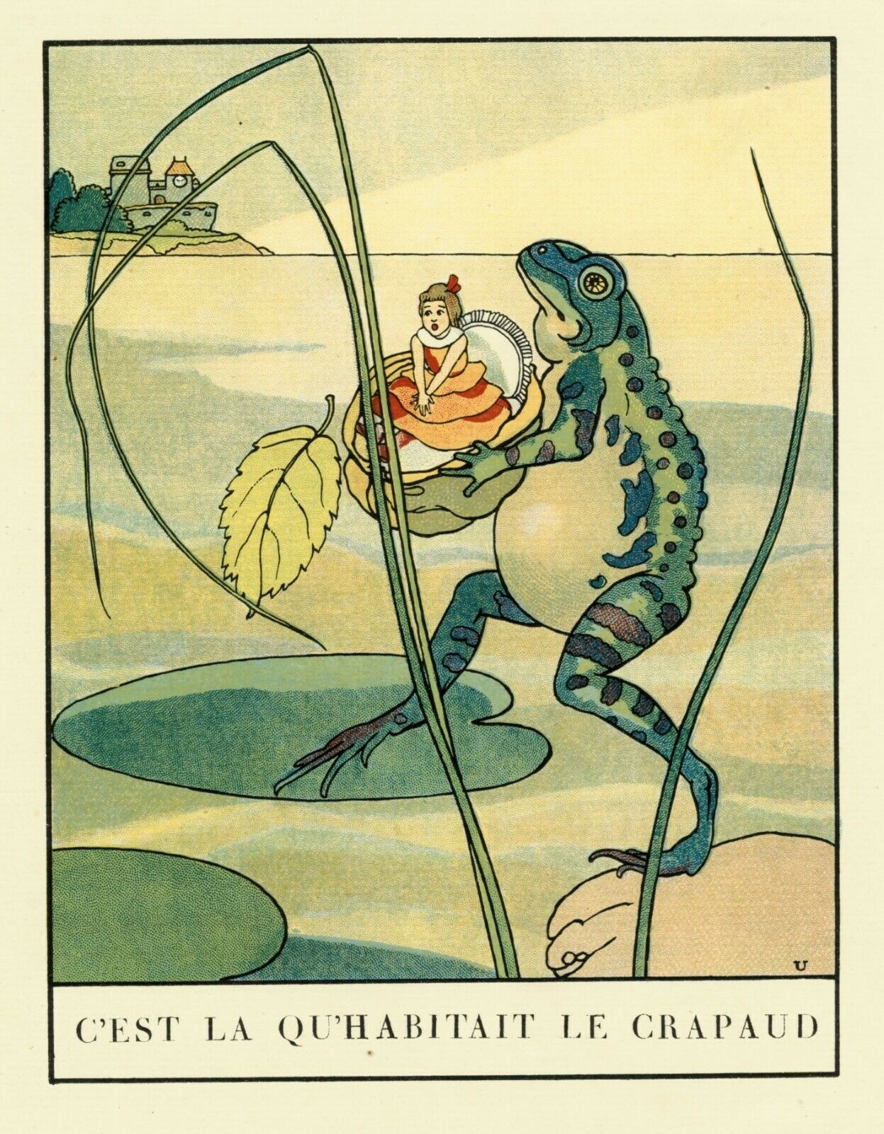 1932 ALBERT URIET illustration ENFANTINA Contes d'ANDERSEN Poucette