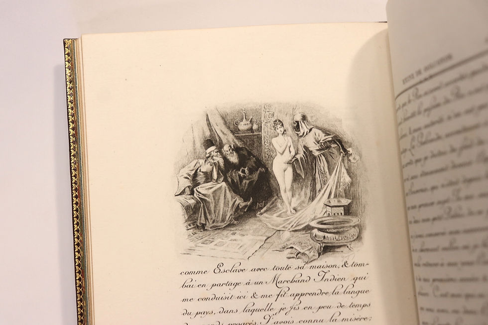 Miniature : Boufflers. Aline, Reine de Golconde (1887). Maroquin doublé. Splendide. Uzanne.