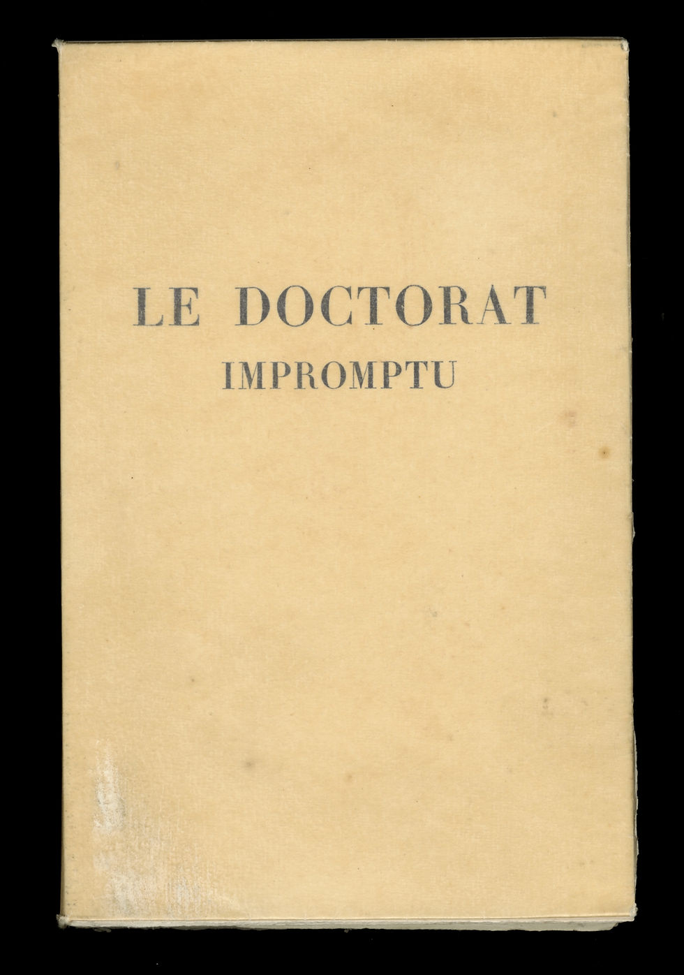 Miniature : Andréa de Nerciat. André Collot. Le Doctorat impromptu (1931). Rare.